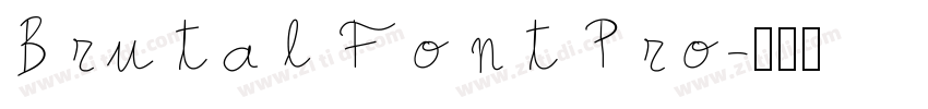 Brutal Font Pro字体转换